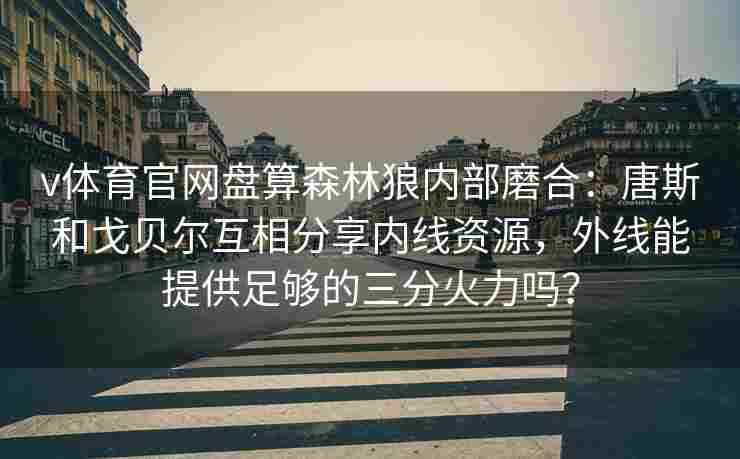 v体育官网盘算森林狼内部磨合:唐斯和戈贝尔互相分享内线资源,外线能提供足够的三分火力吗?