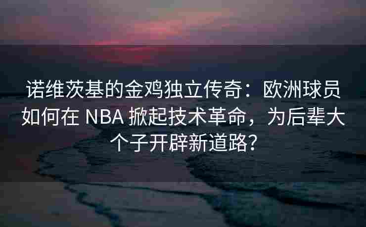 诺维茨基的金鸡独立传奇:欧洲球员如何在 NBA 掀起技术革命,为后辈大个子开辟新道路?